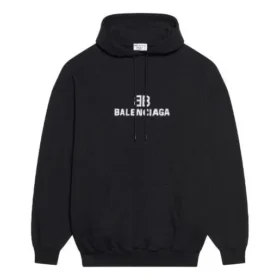 Sudadera con capucha, cordón y mangas largas de felpa Bb Pixel, negra 578135TKVI81070