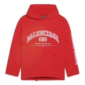 Sudadera con capucha corta de Balenciaga «Cardi Red» 670946-TLVJ3-6441
