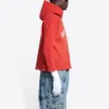 Sudadera con capucha corta de Balenciaga «Cardi Red» 670946-TLVJ3-6441