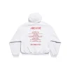 Sudadera con capucha, corte medio y cremallera de la serie Music Archive «Light Grey Red» 744457TQVA61561