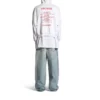Sudadera con capucha, corte medio y cremallera de la serie Music Archive «Light Grey Red» 744457TQVA61561