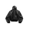 Sudadera con capucha, cremallera y forro, corte amplio «Negro» 790311TQS141000