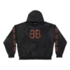 Sudadera con capucha Crypto, corte medio «Black Faded» 742603TOVN71055