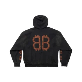 Sudadera con capucha Crypto, corte medio «Black Faded» 742603TOVN71055