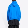 Sudadera con capucha de algodón Balenciaga x THE SIMPSONS, corte amplio «Azul» 674986TLVG84210