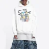 Sudadera con capucha de algodón Balenciaga x THE SIMPSONS, corte amplio «Blanco» 675003TLVG89016