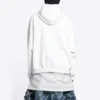Sudadera con capucha de algodón Balenciaga x THE SIMPSONS, corte amplio «Blanco» 675003TLVG89016
