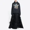 Sudadera con capucha de algodón Balenciaga x THE SIMPSONS, corte amplio «Negro» 675003TLVG81000