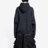 Sudadera con capucha de algodón Balenciaga x THE SIMPSONS, corte amplio «Negro» 675003TLVG81000
