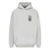 Sudadera con capucha de algodón Barcode «Gris» 651799TKVE68174