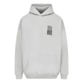 Sudadera con capucha de algodón Barcode «Gris» 651799TKVE68174