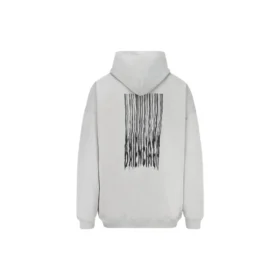 Sudadera con capucha de algodón Barcode «Gris» 651799TKVE68174