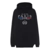 Sudadera con capucha de algodón BB Paris Flag «Negro» 570811TGV681000