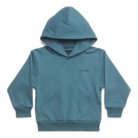 Sudadera con capucha de algodón con estampado de logotipo «Blue» 682019TOVK64005