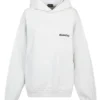 Sudadera con capucha de algodón de BB Corp «Blanca» 713677TOVP19081