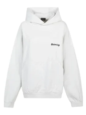 Sudadera con capucha de algodón de BB Corp «Blanca» 713677TOVP19081