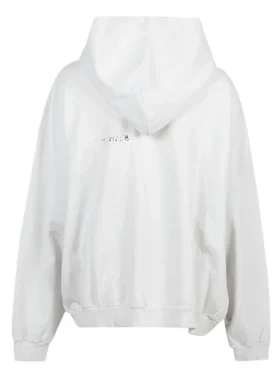 Sudadera con capucha de algodón de BB Corp «Blanca» 713677TOVP19081