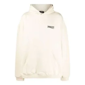 Sudadera con capucha de corte amplio de la Political Campaign «White» 620973TKVI98962