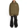 Sudadera con capucha de corte amplio «Khaki» de Political Campaign 620973TKVI92463