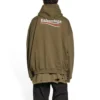 Sudadera con capucha de corte amplio «Khaki» de Political Campaign 620973TKVI92463