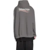 Sudadera con capucha de corte amplio Political Campaign «Gris» 620973TNVG6