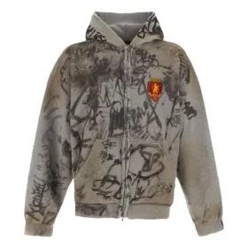 Sudadera con capucha de corte medio «Grey» 744457TOVA81300 Sudadera con capucha de corte medio «Grey» 744457TOVA81300