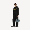 Sudadera con capucha de corte medio «Messy Spray» para hombre, en negro Sudadera con capucha de corte medio «Messy Spray» para hombre, en negro