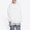 Sudadera con capucha de corte medio y estampado del logotipo de Copyright «White» 578135TIV559152