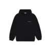 Sudadera con capucha de felpa negra 641529TJVE51000