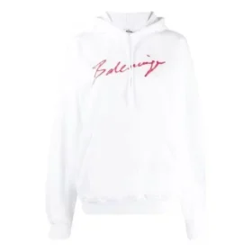 Sudadera con capucha de manga larga y logotipo clásico de la colección SS21, color blanco 583222TFV649783