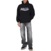 Sudadera con capucha de Political Campaign dibujada a mano «Negro» 739024TNVE91197