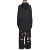 Sudadera con capucha DIY College «Negra» 744463TOVK21055