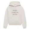 Sudadera con capucha encogida de la Semana de la Moda SS21, gris 657683TKV852984