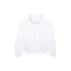 Sudadera con capucha estampada, deportiva, unisex, blanca 641679TJVI69040