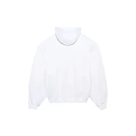 Sudadera con capucha estampada, deportiva, unisex, blanca 641679TJVI69040