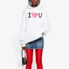 Sudadera con capucha estampada SS21, blanca 578135TJVL69040
