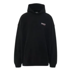 Sudadera con capucha extragrande bordada con motivos de Political Campaign «Negro» 620973TKVI91070