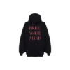 Sudadera con capucha «Free Your Mind» «Negro» 641529TJU791000