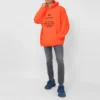 Sudadera con capucha «Hi My Name Is» «Naranja fluorescente/Negro» 651799TKVK57513