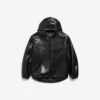 Sudadera con capucha holgada para mujer en negro Sudadera con capucha holgada para mujer en negro