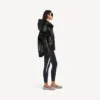 Sudadera con capucha holgada para mujer en negro Sudadera con capucha holgada para mujer en negro