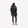 Sudadera con capucha holgada para mujer en negro Sudadera con capucha holgada para mujer en negro