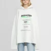 Sudadera con capucha holgada «White» 661711TKVF99085
