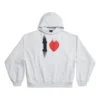 Sudadera con capucha «I Love» de corte medio «Blanca» 742603TOVH59081