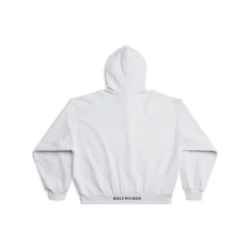 Sudadera con capucha «I Love» de corte medio «Blanca» 742603TOVH59081
