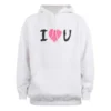 Sudadera con capucha «I Love U» «Blanca» 570811TJVL69040