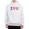 Sudadera con capucha «I Love U» «Blanca» 570811TJVL69040