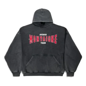 Sudadera con capucha Montaigne, corte amplio, «Black Faded» 803265TRVN21048