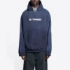 Sudadera con capucha «Navy Blue» de corte amplio 674986TLVG43967