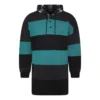 Sudadera con capucha oversize a rayas «Green Black» 556137TDV325567